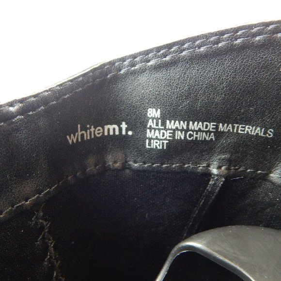 White Mountain Women's Black Knee High Riding Boots With Buckle Size 8 - Picture 5 of 8